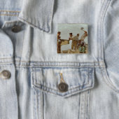 Badge Carré 5 Cm Structure en bois (En situation)