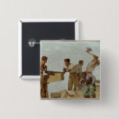 Badge Carré 5 Cm Structure en bois (Devant & derrière)