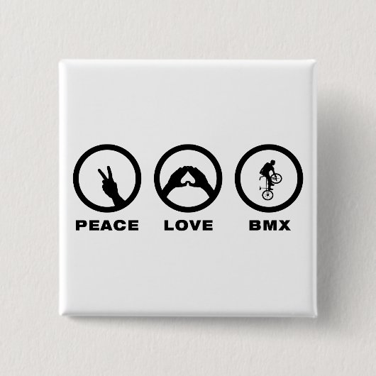 Badge Carré 5 Cm Style libre BMX (Devant)