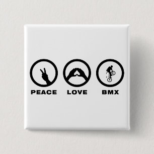 Badge Carré 5 Cm Style libre BMX