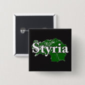 Badge Carré 5 Cm Styria - Steiermark (Devant & derrière)