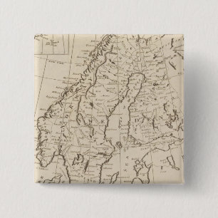 Badge Carré 5 Cm Suède, Danemark, Norvège et Finlande 3