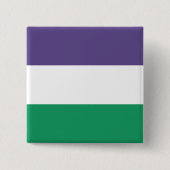 Badge Carré 5 Cm Suffragette Flag (Devant)
