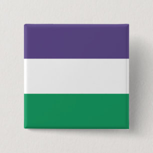 Badge Carré 5 Cm Suffragette Flag