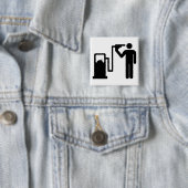 Badge Carré 5 Cm Suicide par essence (En situation)