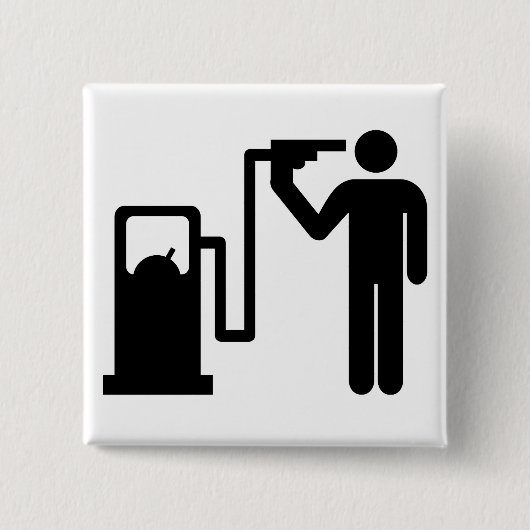 Badge Carré 5 Cm Suicide par essence (Devant)