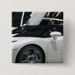 Badge Carré 5 Cm SUISSE, GENÈVE : 75e édition annuelle de l'Auto-