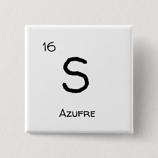 Badge Carré 5 Cm Sulfure - S (Devant)