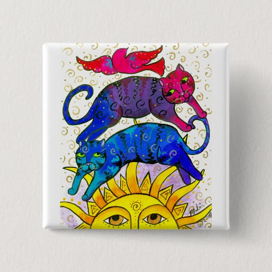Badge Carré 5 Cm Sundance (Devant)
