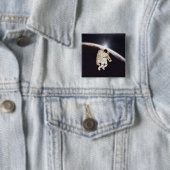 Badge Carré 5 Cm Sunrise de Jupiter (En situation)