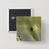 Badge Carré 5 Cm Surface de Mars (Devant & derrière)