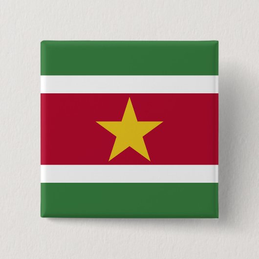 Badge Carré 5 Cm Suriname Flag (Devant)