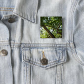 Badge Carré 5 Cm Sycamore Tree Nature verte (En situation)