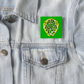 Badge Carré 5 Cm Symbole celtique (En situation)