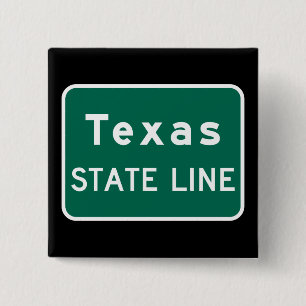 Badge Carré 5 Cm SYMBOLE DE LA ROUTE DU Texas State Line