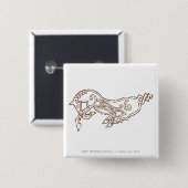 Badge Carré 5 Cm Symbole de Rohan (Devant & derrière)
