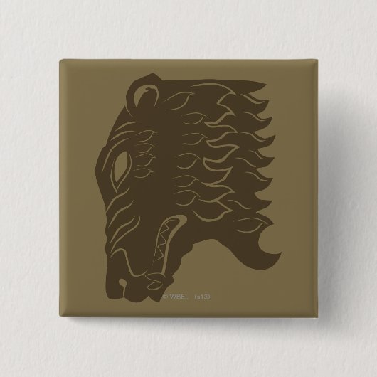 Badge Carré 5 Cm Symbole de tête d'ours BEORN™ (Devant)