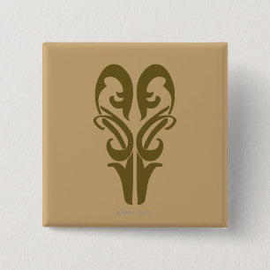 BADGE CARRÉ 5 CM SYMBOLE LEGOLAS GREENLEAF™