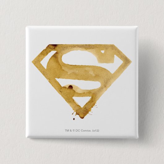 BADGE CARRÉ 5 CM SYMBOLE S DE CAFÉ (Devant)