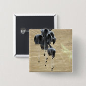 Badge Carré 5 Cm Système de livraison de conteneurs paquets parachu (Devant & derrière)