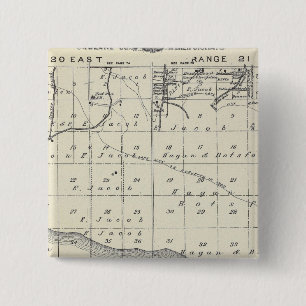 Badge Carré 5 Cm T2021S R2021E Carte de la section du comté de Tul