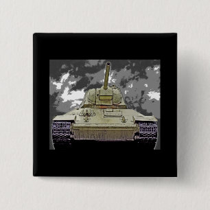 Badge Carré 5 Cm T-34 réservoir russe, mémorial soviétique, Berl