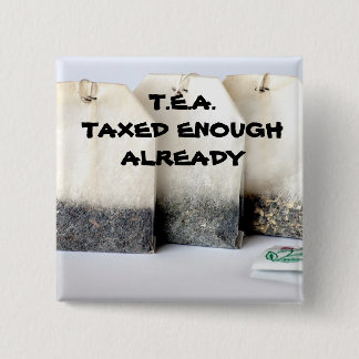 Badge Carré 5 Cm T.E.A. Bouton