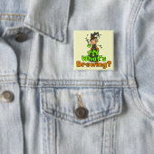 Badge Carré 5 Cm T-shirts et cadeaux (En situation)