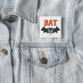 Badge Carré 5 Cm T-shirts et cadeaux BAT (En situation)