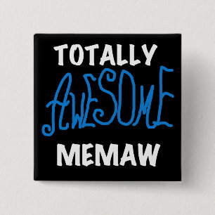 Badge Carré 5 Cm T-shirts et cadeaux bleus totalement