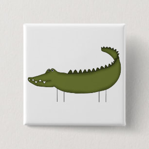 Badge Carré 5 Cm T-shirts et cadeaux bonhomme alligator