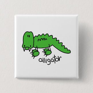 Badge Carré 5 Cm T-shirts et cadeaux d'alligator