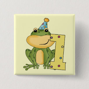 Badge Carré 5 Cm T-shirts et cadeaux d'anniversaire de grenouille