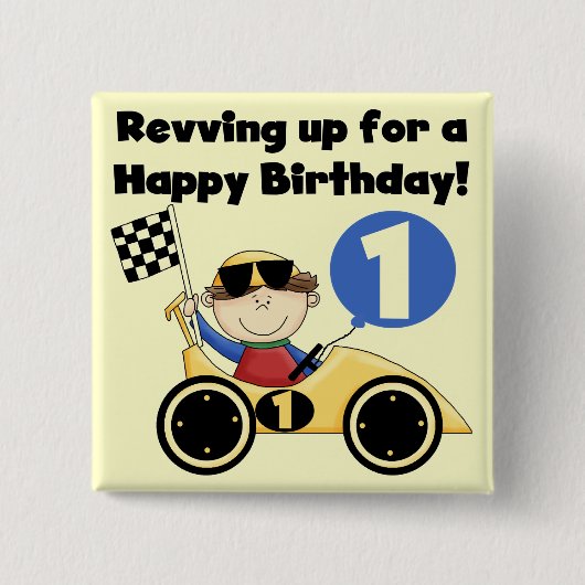 Badge Carré 5 Cm T-shirts et cadeaux d'anniversaire de voiture de (Devant)