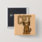 Badge Carré 5 Cm T-shirts et cadeaux de chat (Devant & derrière)
