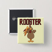 Badge Carré 5 Cm T-shirts et cadeaux de coq (Devant & derrière)