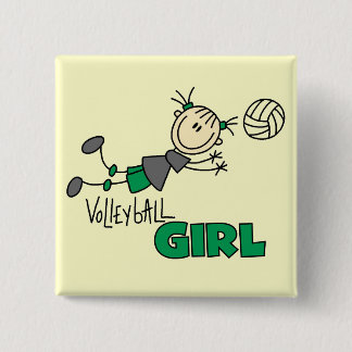 Badge Carré 5 Cm T-shirts et cadeaux de fille de volleyball