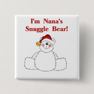 Badge Carré 5 Cm T-shirts et cadeaux de Nana's Snuggle Bear