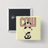 Badge Carré 5 Cm T-shirts et cadeaux de vache (Devant & derrière)