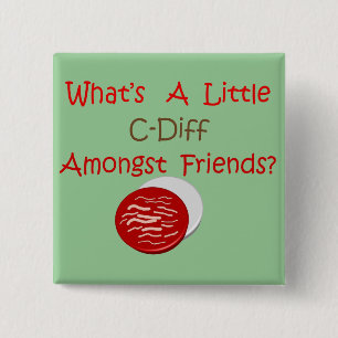 Badge Carré 5 Cm T-shirts et cadeaux drôles d'infirmière de C-Dif