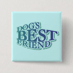 Badge Carré 5 Cm T-shirts et cadeaux du meilleur ami du chien