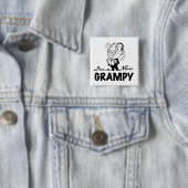 Badge Carré 5 Cm T-shirts et cadeaux Grampy (En situation)