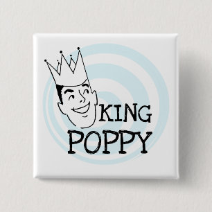 Badge Carré 5 Cm T-shirts et cadeaux King Poppy