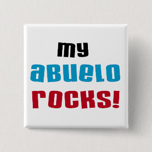 Badge Carré 5 Cm T-shirts et cadeaux My Abuelo Rocks