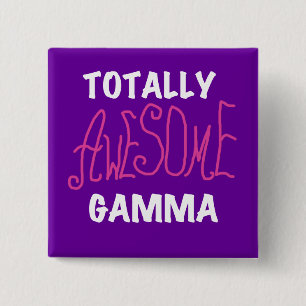 Badge Carré 5 Cm T-shirts et cadeaux roses gamma totalement