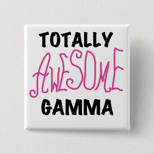 Badge Carré 5 Cm T-shirts et cadeaux roses gamma totalement