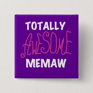 Badge Carré 5 Cm T-shirts et cadeaux roses totalement