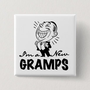 Badge Carré 5 Cm T-shirts et cadeaux souriants de nouveaux groupes