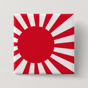 Badge Carré 5 Cm T-shirts et habillement japonais de drapeau de