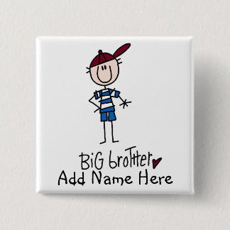 Badge Carré 5 Cm T-shirts personnalisés et cadeaux de frère